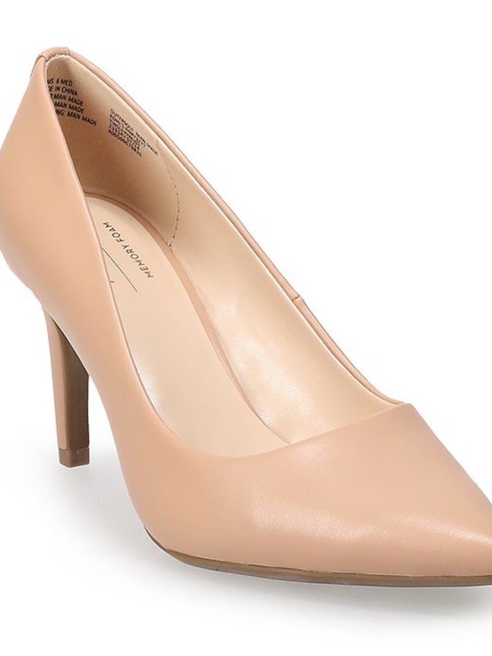 Apt 9 Memory Foam Nude Pointed-Toe Pumps size 8